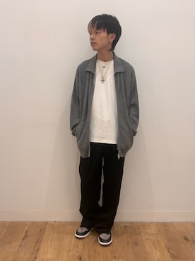 「アイテム（パンツ）」を使った、showさん（メンズ・165cm）の秋コーディネート