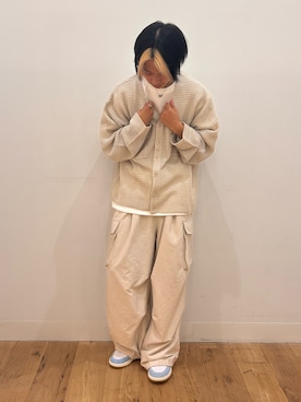 「アイテム（カーディガン/ボレロ）」を使った、showさん（メンズ・165cm・20代）の夏コーディネート