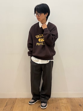 「スラックスパンツ」｜showさん（メンズ・165cm）の秋コーディネート