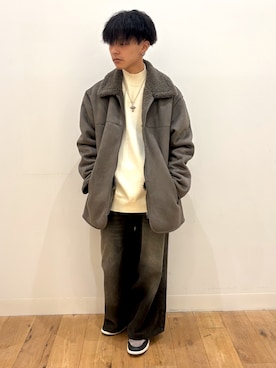 「SENSEOFPLACE」｜「アイテム（ブルゾン）」を使った、showさん（メンズ・165cm）の秋コーディネート