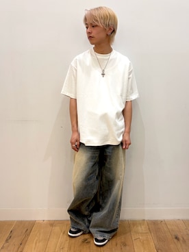 「ワイドデニム」｜showさん（メンズ・165cm）の春コーディネート