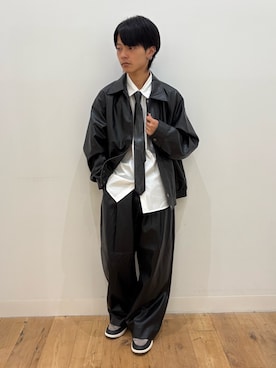 「アイテム（フォーマルスーツ/小物）」を使った、showさん（メンズ・165cm）の秋コーディネート