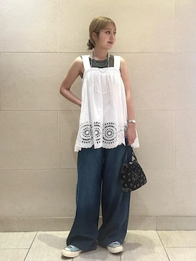 小菅さん(レディース・156cm)の夏コーディネート