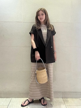 小菅さん(レディース・156cm)の夏コーディネート