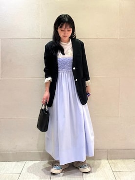 「Beau're（ヴュレ）のアイテム（バッグ）」を使った、小菅さん（レディース・156cm）の春コーディネート