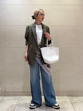 「SHIPS（シップス）のアイテム」を使った、小菅さん（レディース・156cm）の秋コーディネート