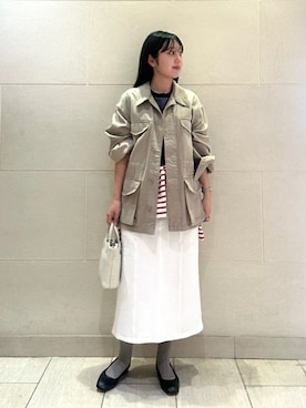 「Beau're（ヴュレ）のアイテム」を使った、小菅さん（レディース・156cm）の春コーディネート