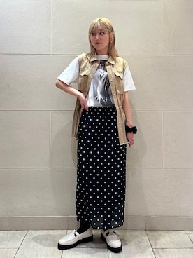 「Couture d'adam（クチュールドアダム）のアイテム」を使った、小菅さん（レディース・156cm）の秋コーディネート