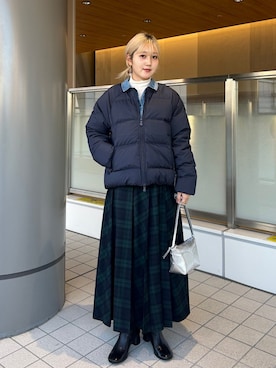 「SHIPS for women」｜小菅さん（レディース・156cm）の秋コーディネート