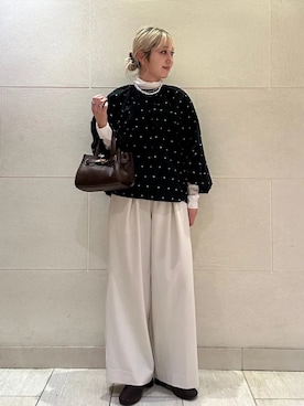 Leja ベージュドット柄パンツコーディネート Sサイズ Leja ベージュドット柄パンツコーディネート Sサイズ Leja ベージュ