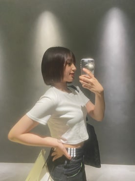 「アイテム（トートバッグ）」を使った、ヒナさん（レディース・162cm）の夏コーディネート