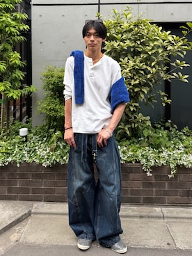 「neos（ネオス）のアイテム」を使った、YUTO(2U)さん（メンズ・177cm）の春コーディネート