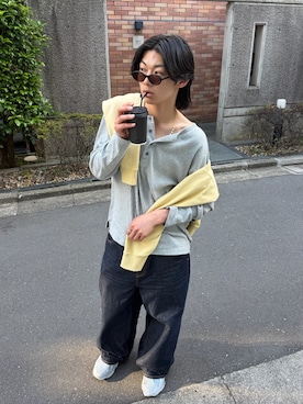 「ADAMASTE（アダマスト）のアイテム」を使った、YUTO(2U)さん（メンズ・177cm）の春コーディネート