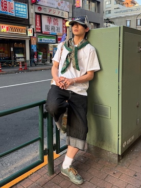 「FreeZone（フリーゾーン）のアイテム」を使った、YUTO(2U)さん（メンズ・177cm）の春コーディネート