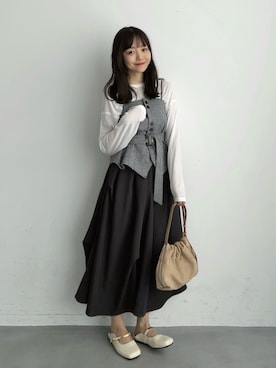 みさねさん（レディース・158cm）の秋コーディネート