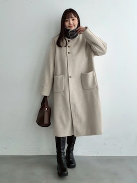 みさねさん（レディース・158cm）の冬コーディネート