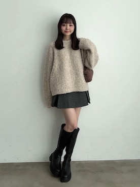 「ショルダーバッグ」｜みさねさん（レディース・158cm）の冬コーディネート