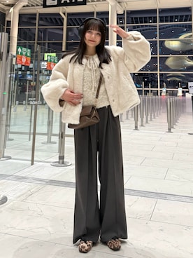 みさねさん（レディース・158cm）の冬コーディネート