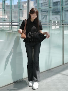 「Meiru（メイル）のアイテム」を使った、みさねさん（レディース・158cm）の夏コーディネート