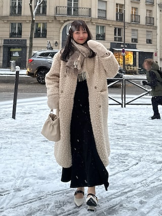 LOEWE（ロエベ）の「チェッカーボード スカーフ（ウール＆カシミヤ