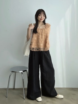 「アイテム（シャツ/ブラウス）」を使った、みさねさん（レディース・158cm）の夏コーディネート