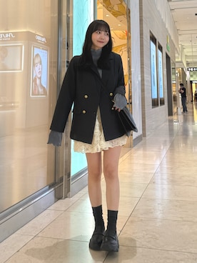 「CELINE（セリーヌ）のアイテム」を使った、みさねさん（レディース・158cm）の春コーディネート