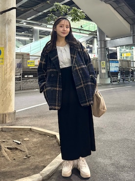 「select MOCA by son（セレクトモカバイソン）のアイテム」を使った、みさねさん（レディース・158cm）の春コーディネート