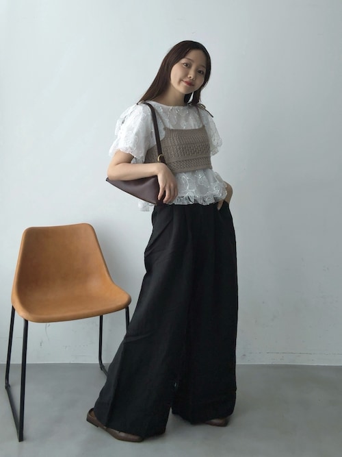 フラワーチュールレーストップス（シャツ/ブラウス）｜Lunea（ルネア