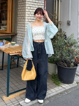 「Cham.（チャム）のアイテム」を使った、みさねさん（レディース・158cm）の夏コーディネート