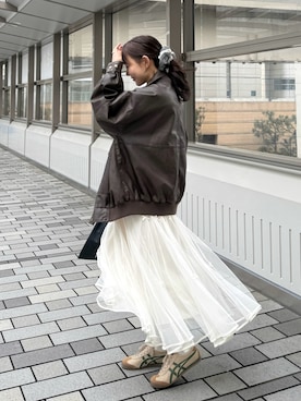 「Lunea（ルネア）のアイテム」を使った、みさねさん（レディース・158cm）の冬コーディネート