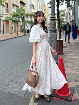 「アイテム（ワンピース/ドレス）」を使った、みさねさん（レディース・158cm）の秋コーディネート