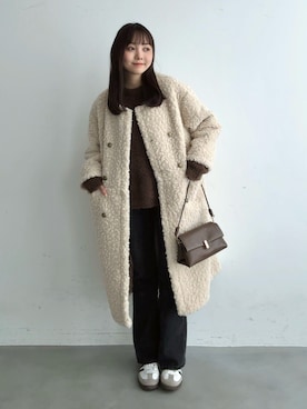 みさねさん（レディース・158cm）の冬コーディネート