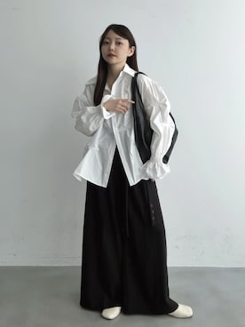「アイテム（パンプス）」を使った、みさねさん（レディース・158cm）の秋コーディネート