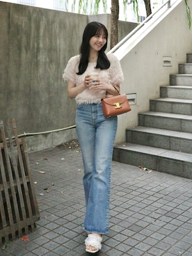 「MOUSSY（マウジー）のアイテム」を使った、みさねさん（レディース・158cm）の夏コーディネート
