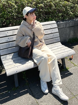 「Onitsuka Tiger（オニツカタイガー）のアイテム」を使った、みさねさん（骨格ストレート・レディース・158cm）の春コーディネート