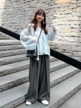 「me+em select（ミームセレクト）のアイテム」を使った、みさねさん（レディース・158cm）の秋コーディネート