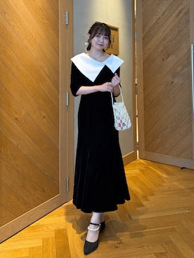 「結婚式」｜「アイテム（パンプス）」を使った、みさねさん（レディース・158cm）の夏コーディネート