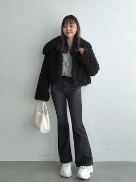 みさねさん（レディース・158cm）の冬コーディネート