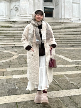 みさねさん（レディース・158cm）の冬コーディネート