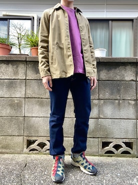 「アイテム（ブルゾン）」を使った、えぴさん（メンズ・173cm）の春コーディネート