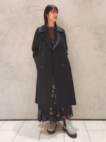 CABaN ウールギャバジン ロングトレンチコートを使った人気