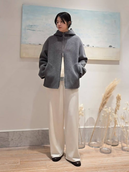 ウールサキソニー イージーワイドパンツ（その他パンツ）｜GALERIE VIE