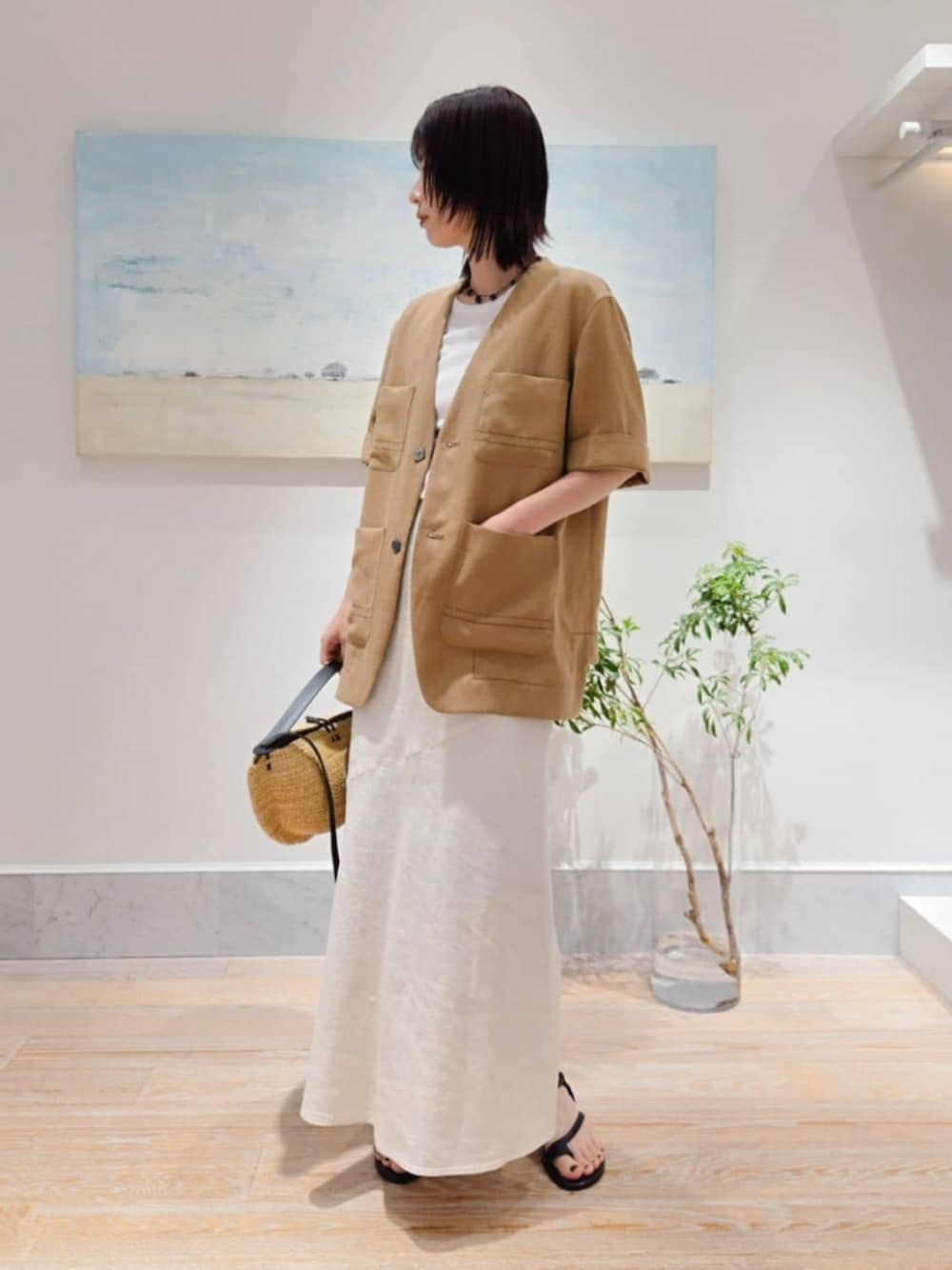 GALERIE VIE（ギャルリー ヴィー）の「リブコンビフレンチリネン
