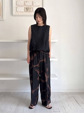 「HAVERSACK（ハバーザック）のアイテム」を使った、Kikuchi_TOMORROWLANDさん（レディース・164cm）の夏コーディネート