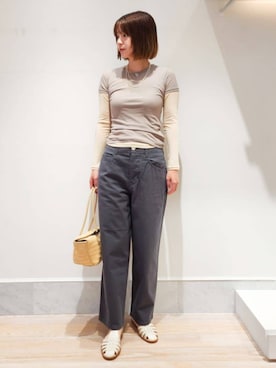 Kikuchi_TOMORROWLANDさん（レディース・164cm）の夏コーディネート