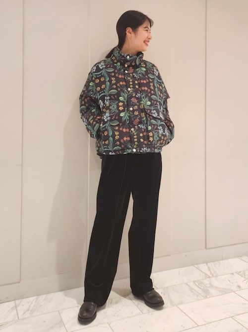 CABaN コットン PALERMOプリントダウンブルゾンを使った人気