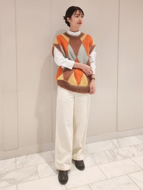 新品　CABAN コットンハイネックシャツ caban（キャバン）の「コットン ハイネックブラウス（シャツ/ブラウス