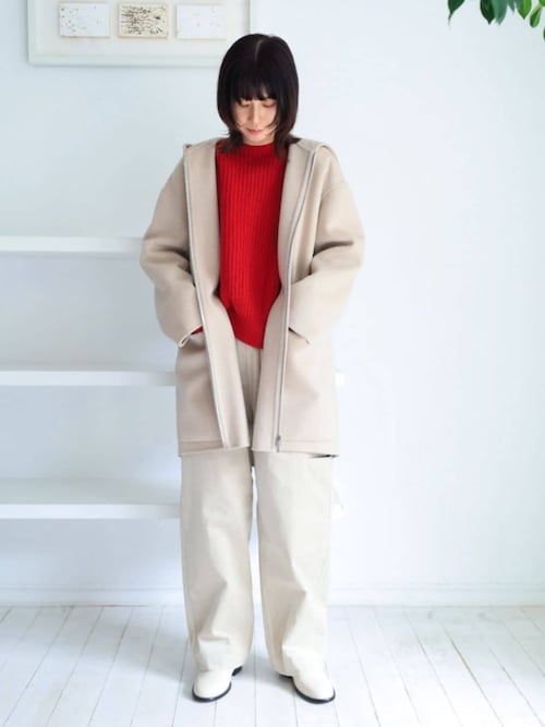ギャルリーヴィー ウールダブルフェイスフーデッドコート アウター コート 楽天市場】【SALE／40%OFF】ウールダブルフェイス フーデッド