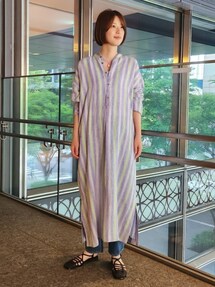 GALERIE VIE（ギャルリー ヴィー）の「リネンポプリン バンドカラー