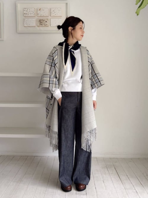 ASAUCE MELER ストール マフラー カシミヤ トライアングルストール